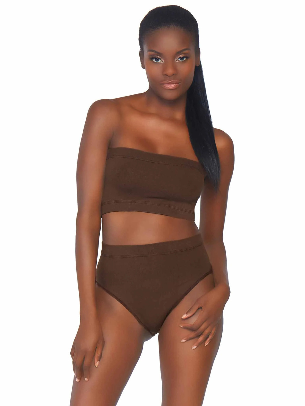 leg Avenue - Naked Base Brief Set - BROWN